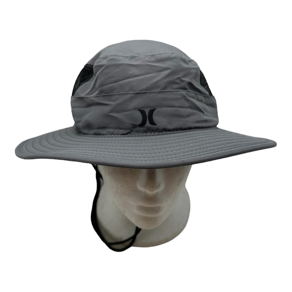 HURLEY Beach Boonie Men's Size S/M Bucket Hat Gray NWT‎ Polyester Wicking